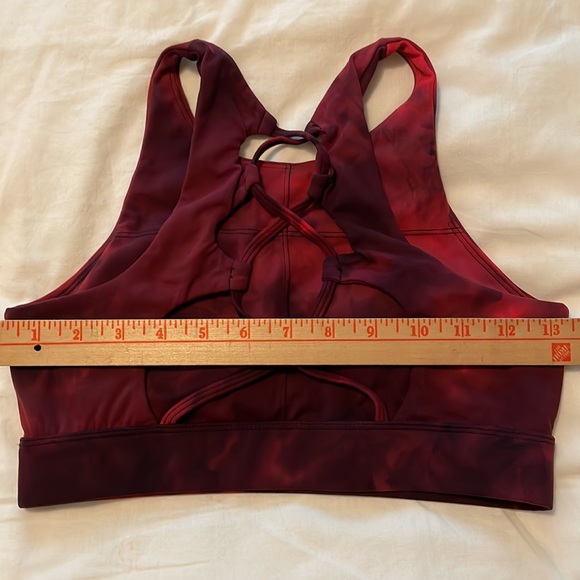 J80 Women's Hybrid Cross Back Removable Pads Sports Bra Red Size “S” - Picture 11 of 11
